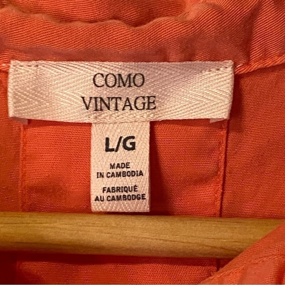 Como Vintage Cap Sleeve Blouse- large - Picture 5 of 7